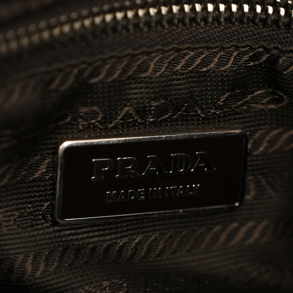 Prada Vitello Daino Hobo  Brown