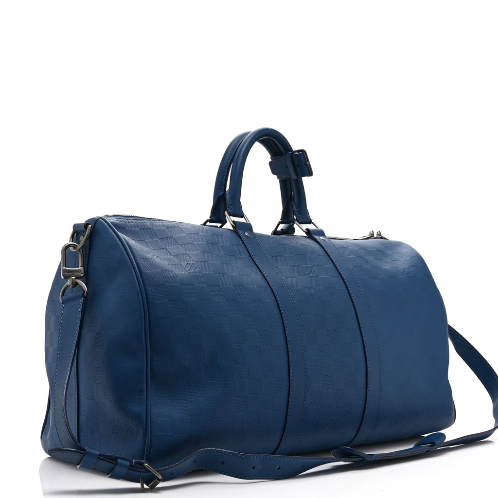Louis Vuitton Damier Infini Keepall Bandouliere 45 Neptune