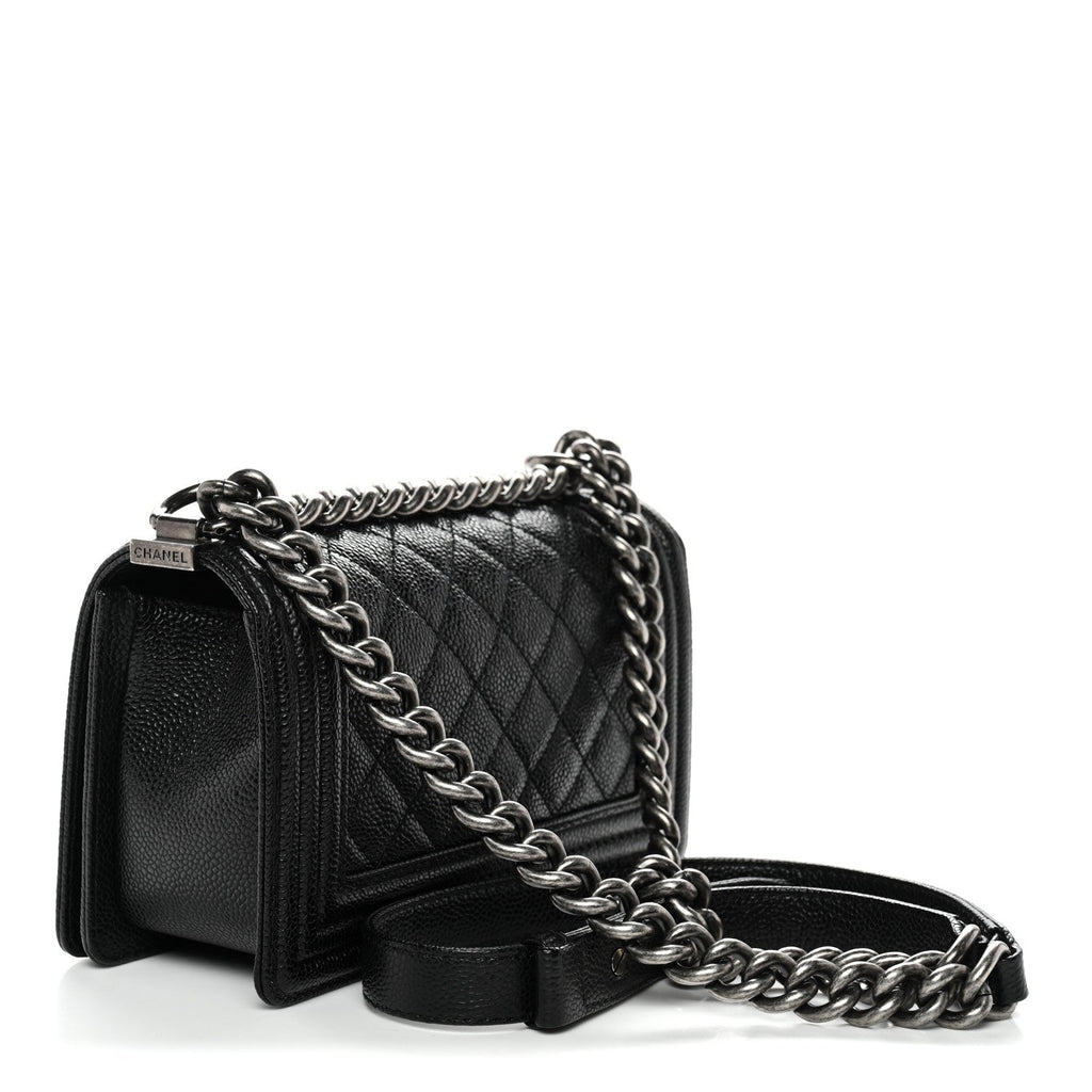 Chanel Caviar Quilted Small Boy Flap Black