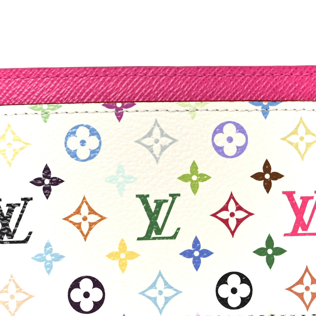 Louis Vuitton LV X TM Monogram Multicolor Card Holder Kawaii Pink