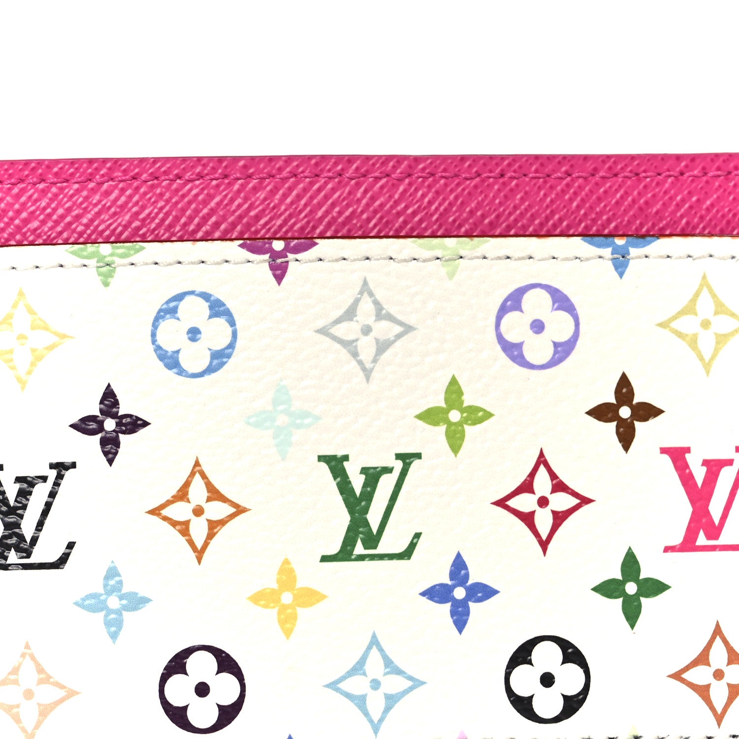 Louis Vuitton LV X TM Monogram Multicolor Card Holder Kawaii Pink