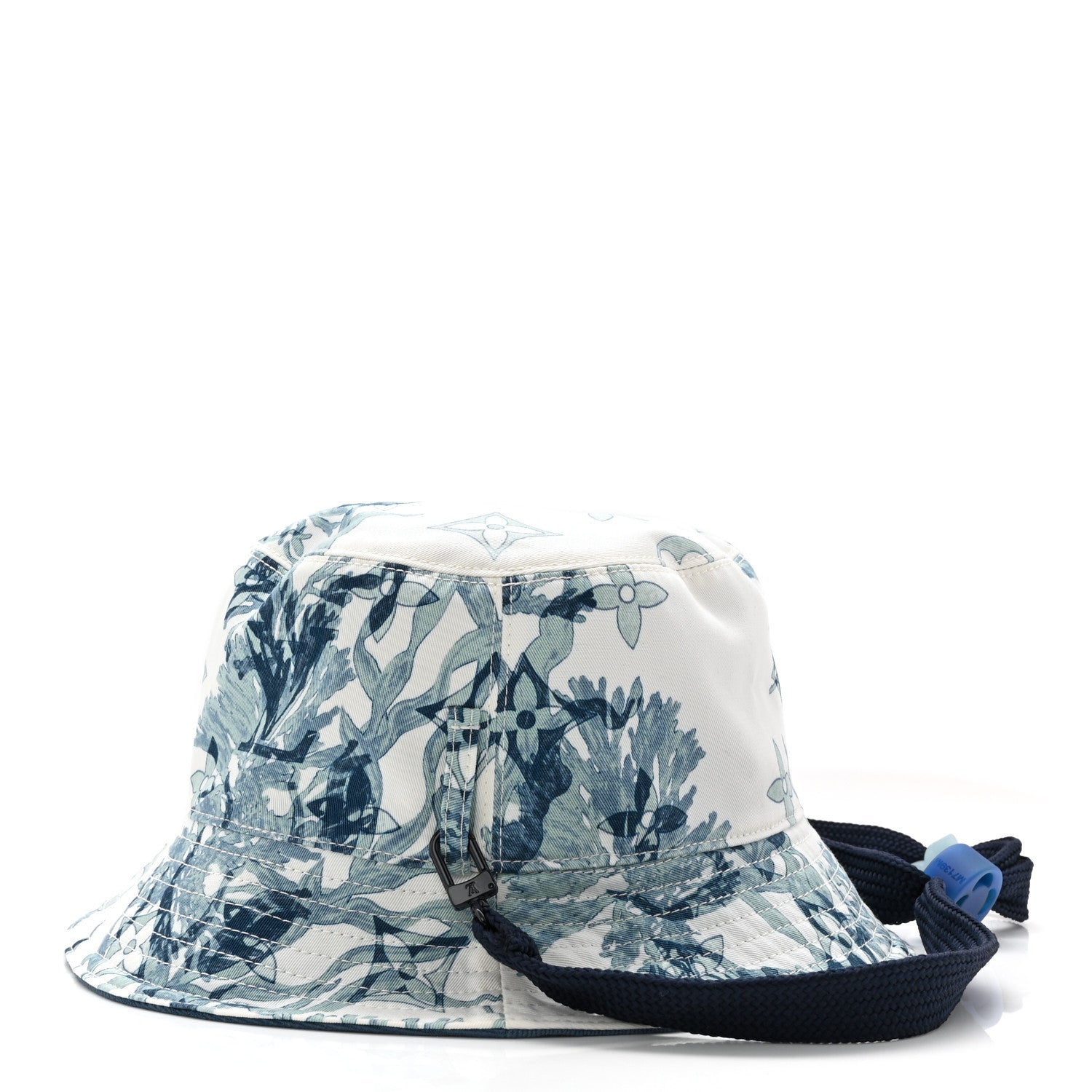 Louis Vuitton Cotton LV Play Monogram Aquagarden Reversible Bucket Hat Blue