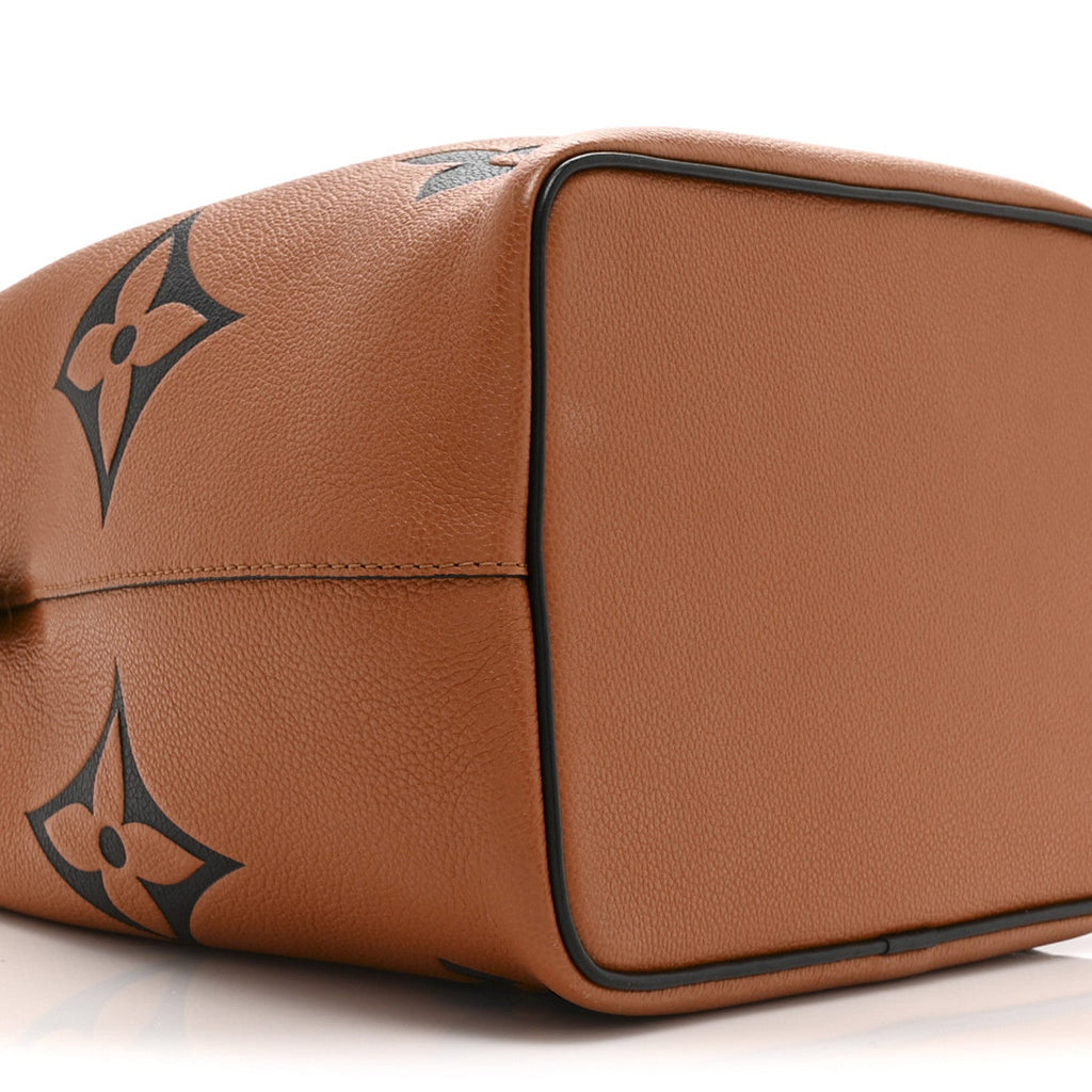 Louis Vuitton Empreinte Monogram Giant Crafty Neonoe MM Caramel Black