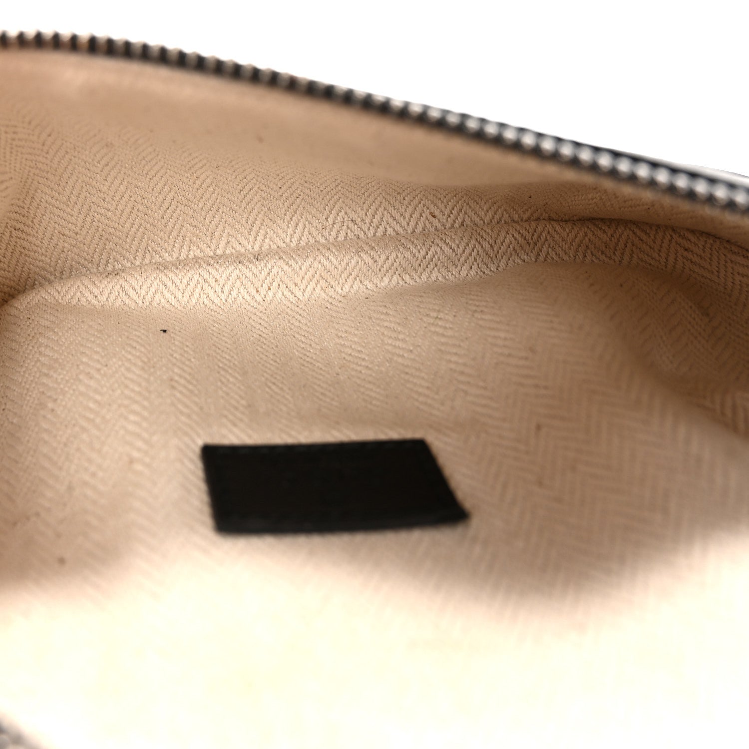 Gucci GG Supreme Monogram Emblem Calfskin Small Belt Bag Black Grey