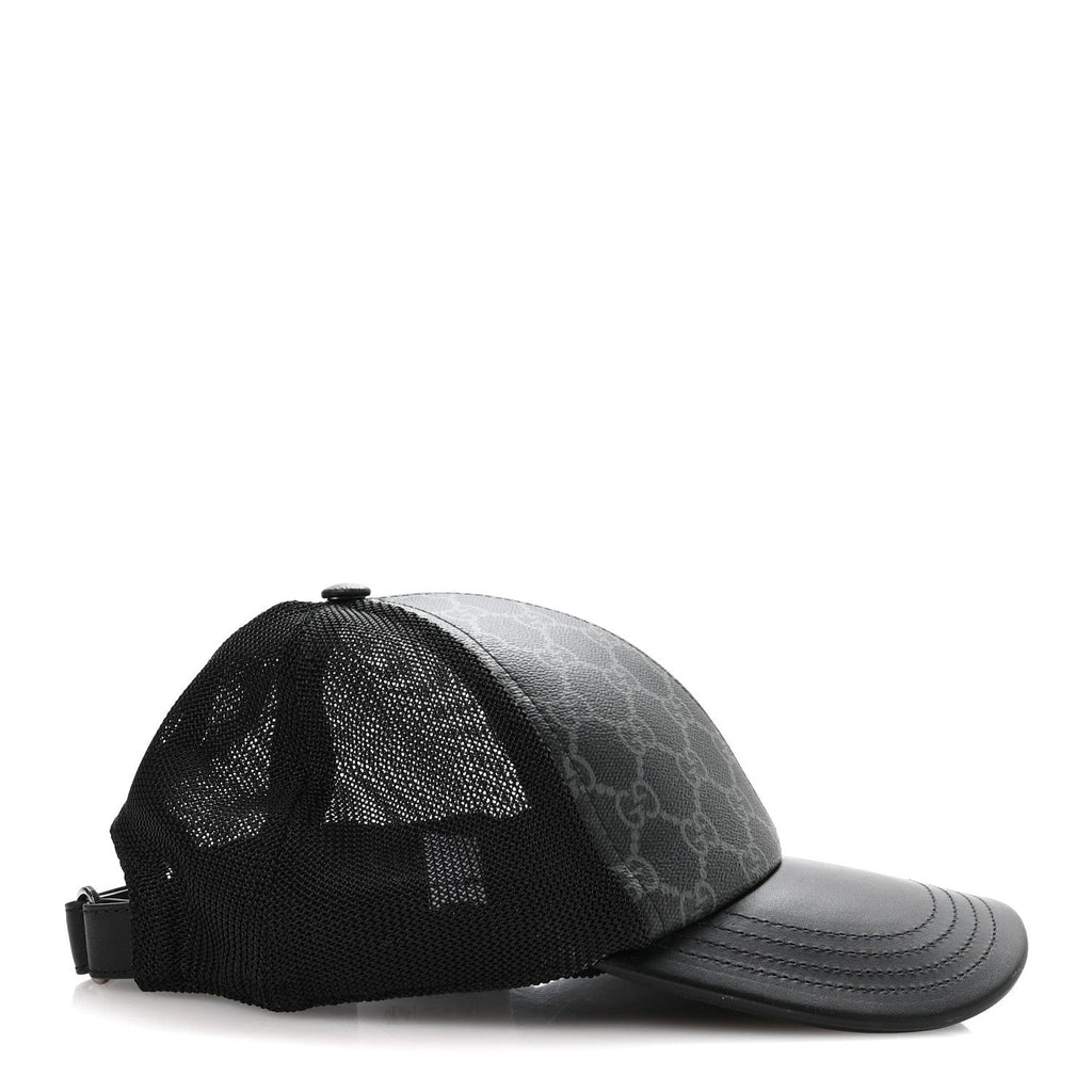 Gucci GG Supreme Monogram Baseball Hat S Black