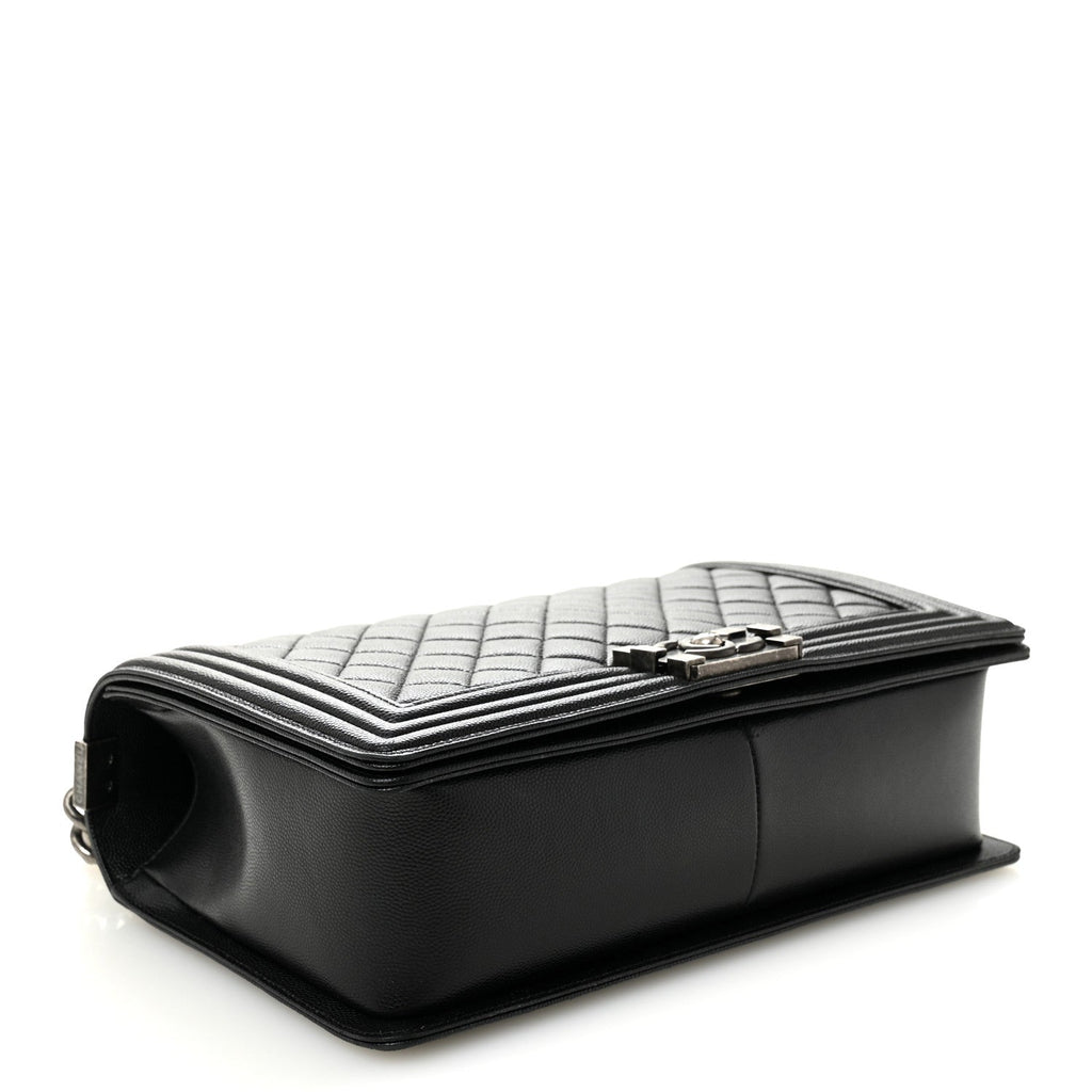 Chanel Caviar Quilted New Medium Boy Flap Black