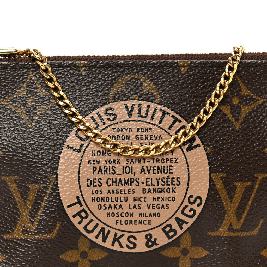 Louis Vuitton Monogram Complice Trunks and Bags Mini Pochette Accessories Beige
