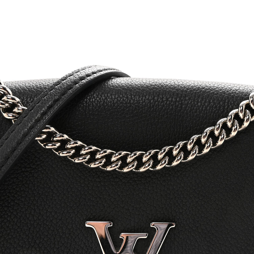 Louis Vuitton Soft Calfskin My Lockme Chain Bag BB Black