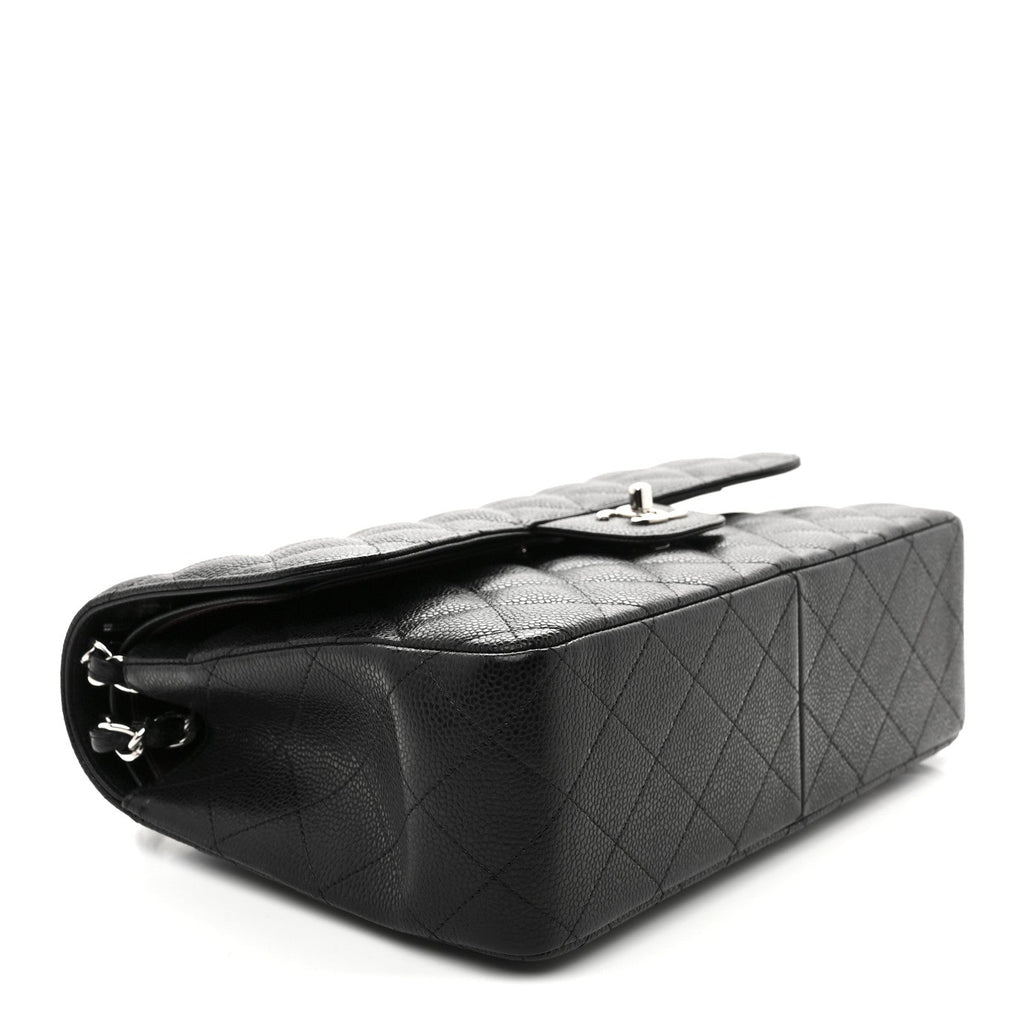 Chanel Caviar Quilted Jumbo Double Flap Black