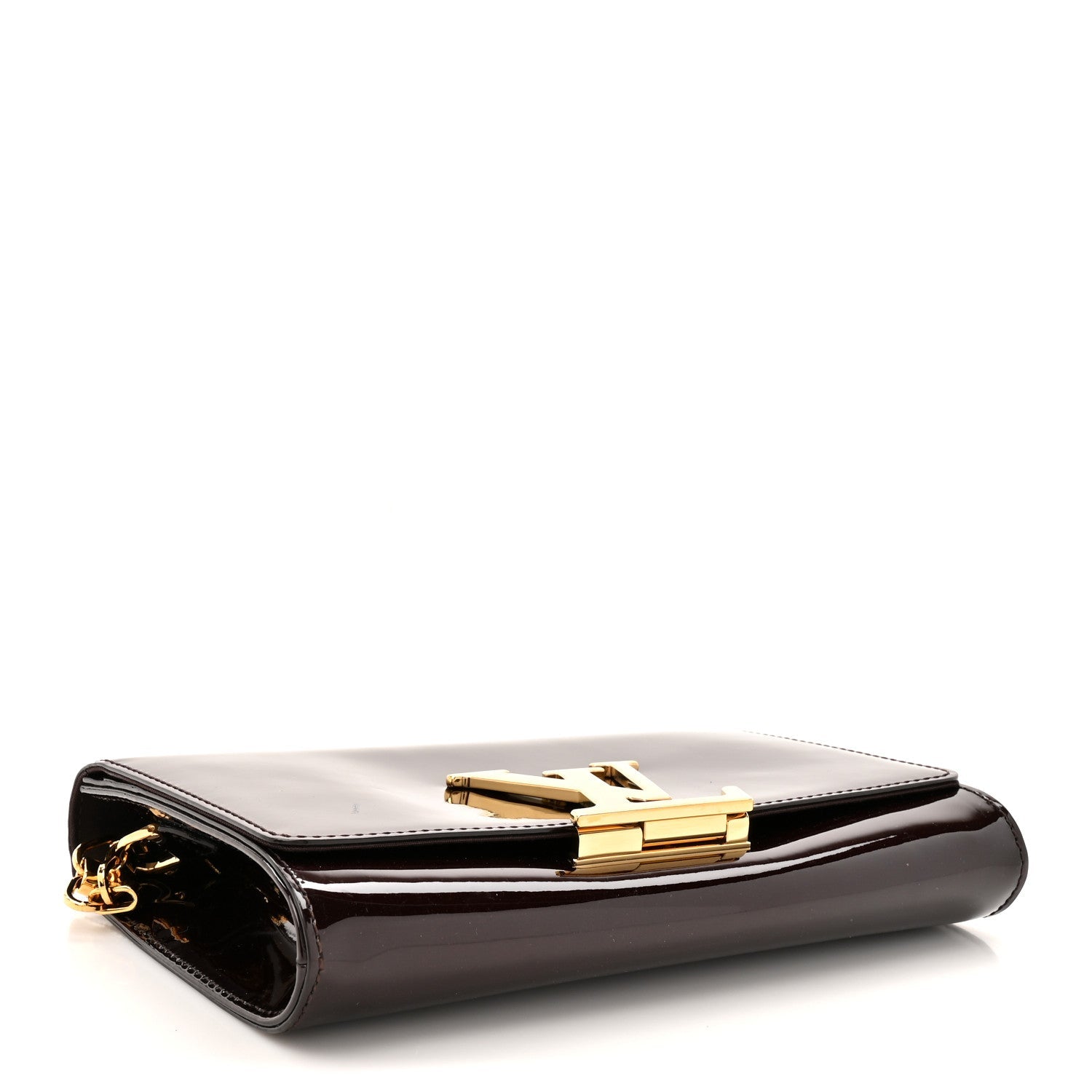 Louis Vuitton Patent Chain Louise GM Amarante