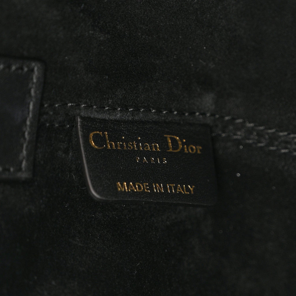 Christian Dior Calfskin Macrocannage Small Toujours  Black