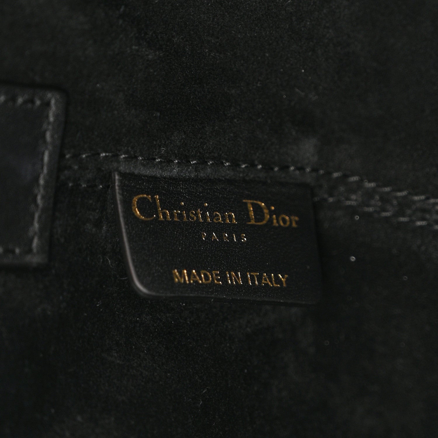 Christian Dior Calfskin Macrocannage Small Toujours  Black