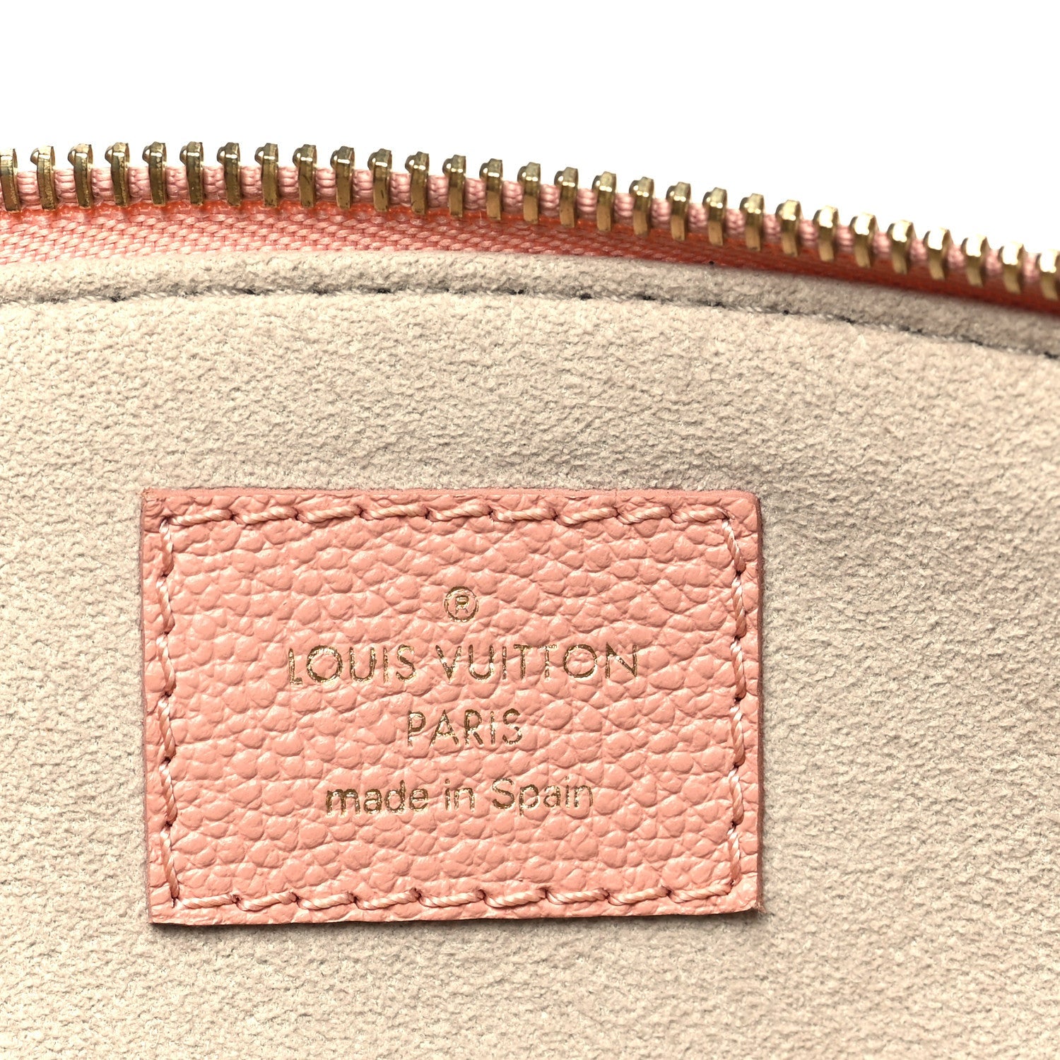 Louis Vuitton Empreinte Monogram Giant Petit Palais Rose Trianon Creme