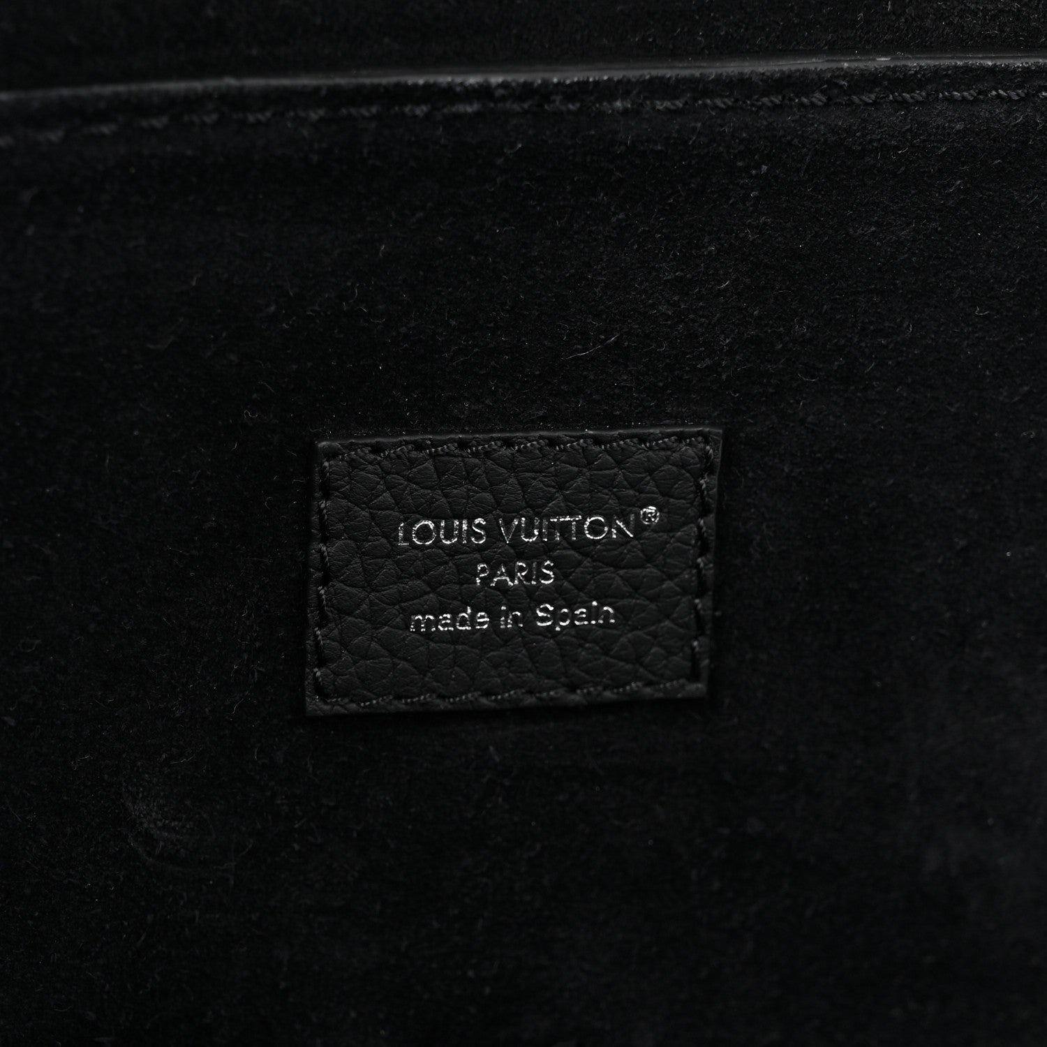 Louis Vuitton LV Touch Calfskin Steamer 30 H38 Black