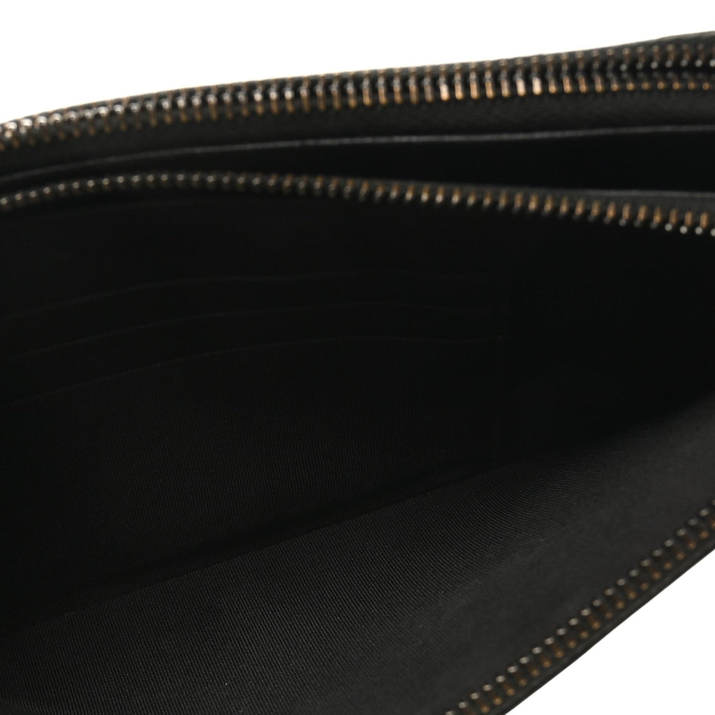 Chanel Lambskin Quilted Small Boy Clutch With Chain So Black