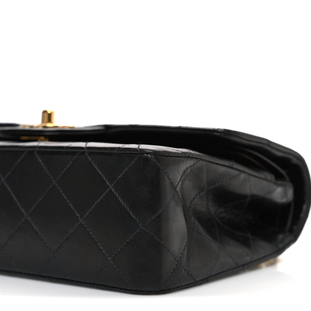 Chanel Lambskin Quilted Small Double Flap Black