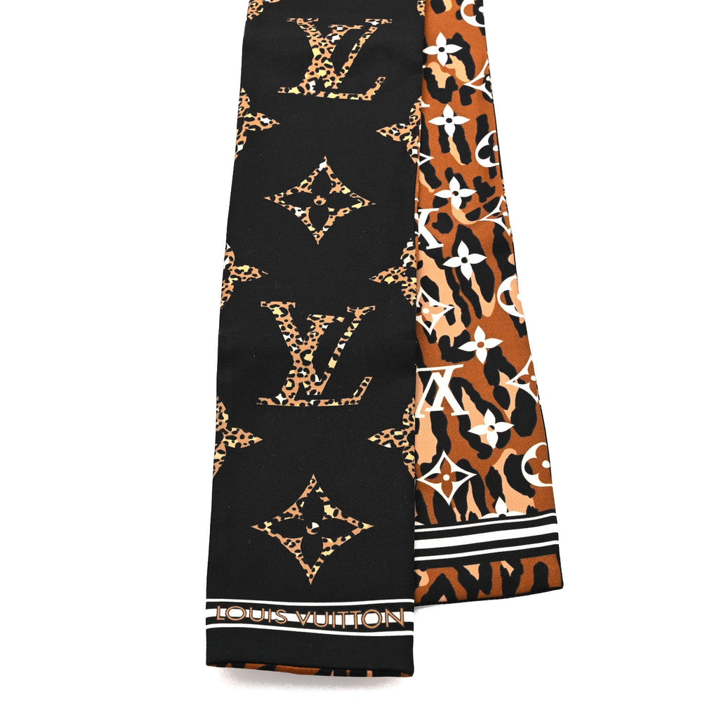 Louis Vuitton Silk Monogram Giant Jungle Bandeau Black