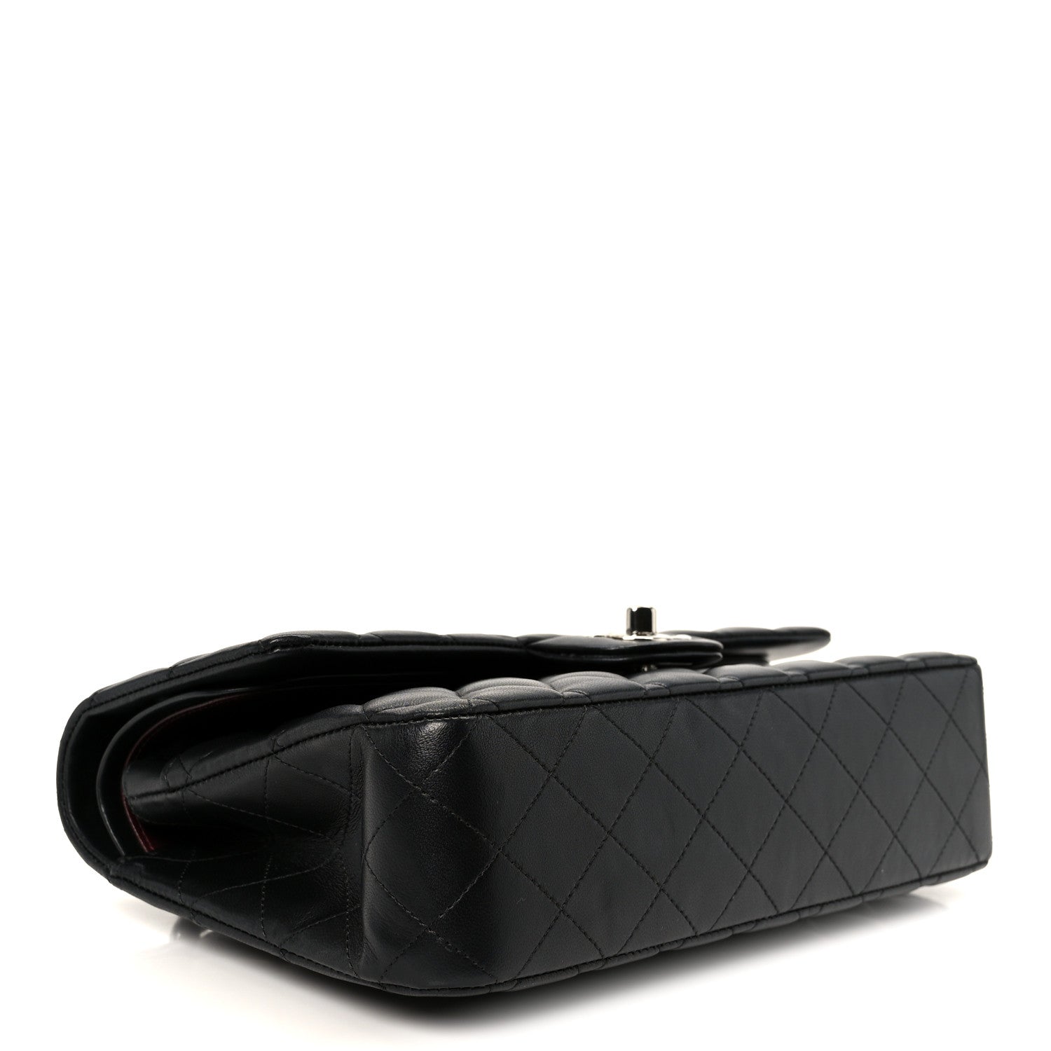 Chanel Lambskin Quilted Medium Double Flap Black