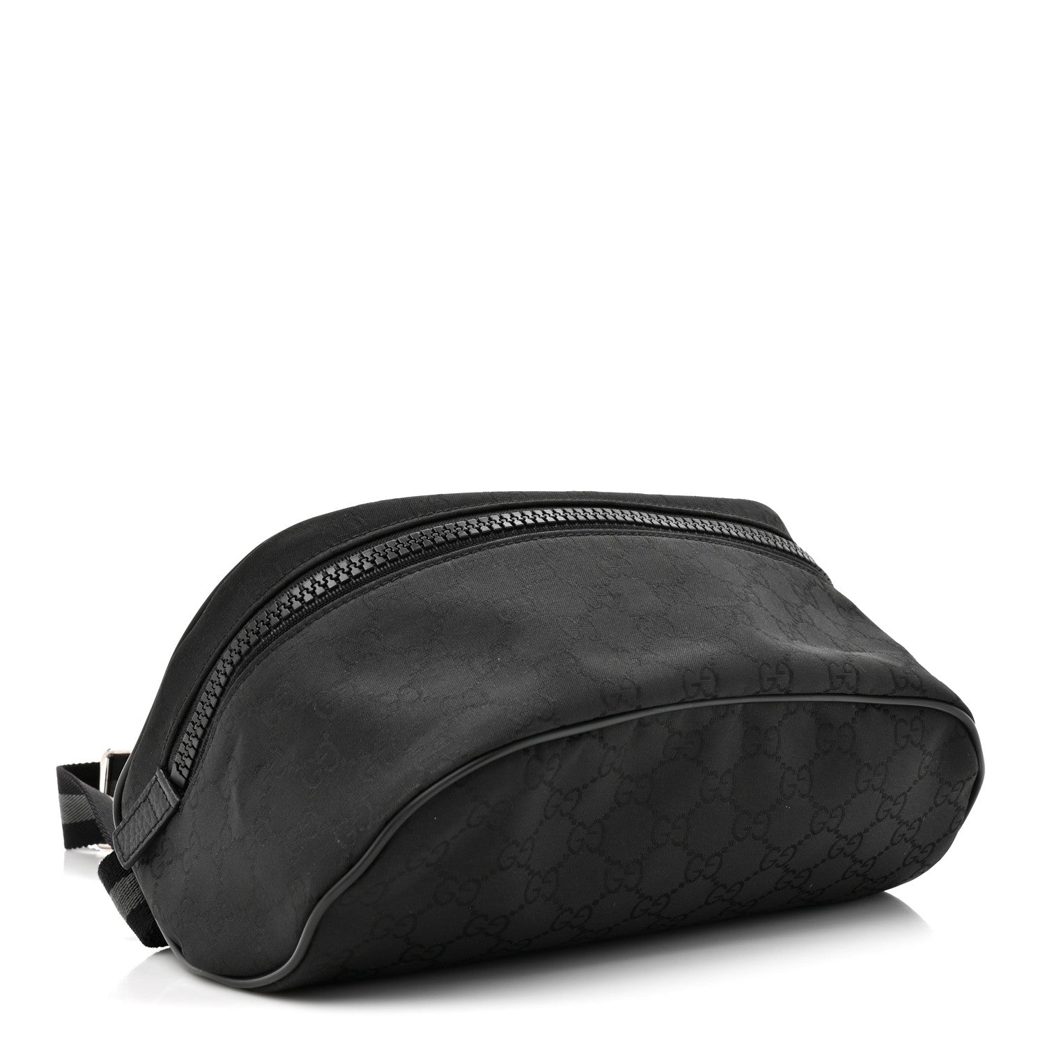 Gucci Nylon Monogram Fanny Pack Belt Bag Black