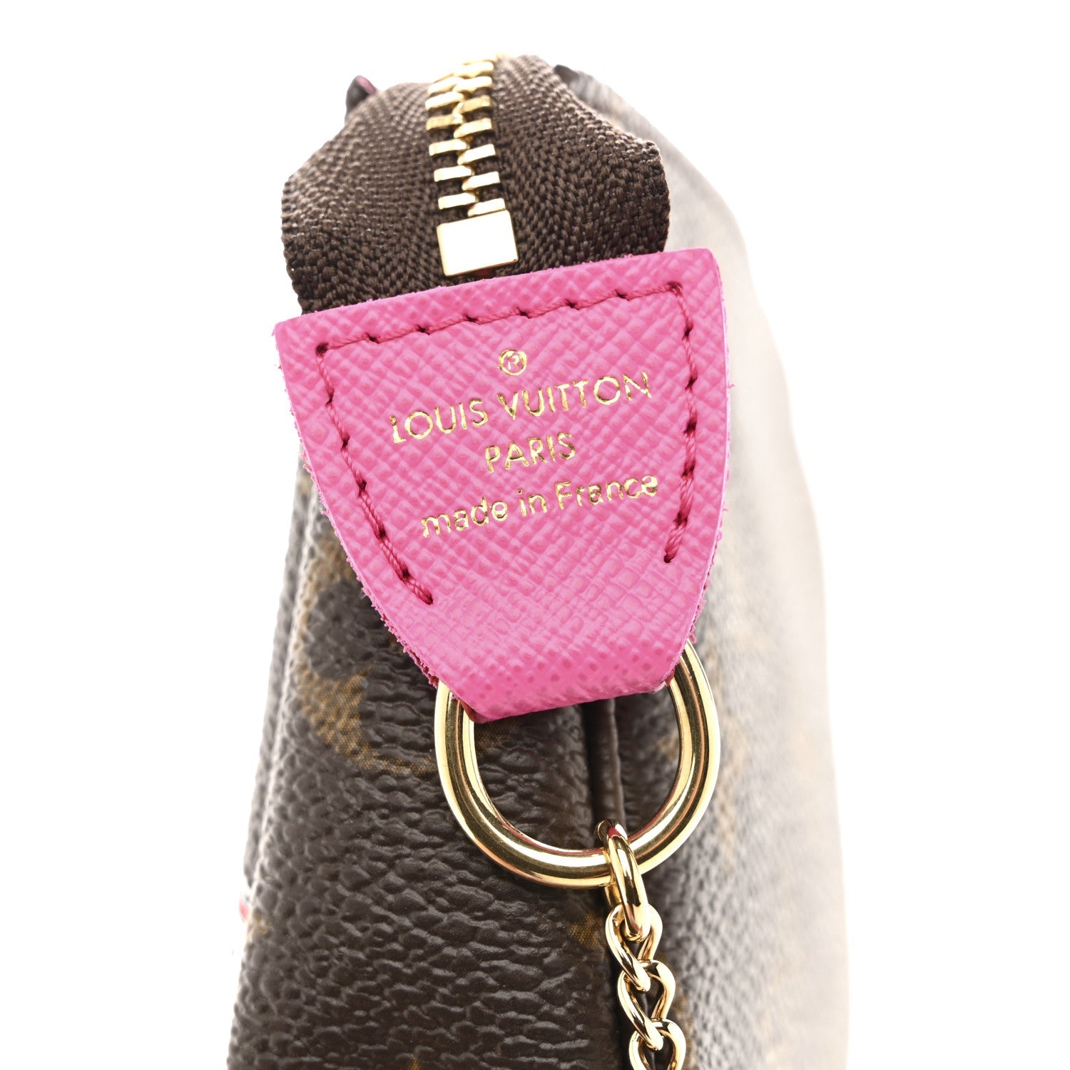 Louis Vuitton Monogram 2022 Christmas Animation Seoul Mini Pochette Accessories Fuchsia