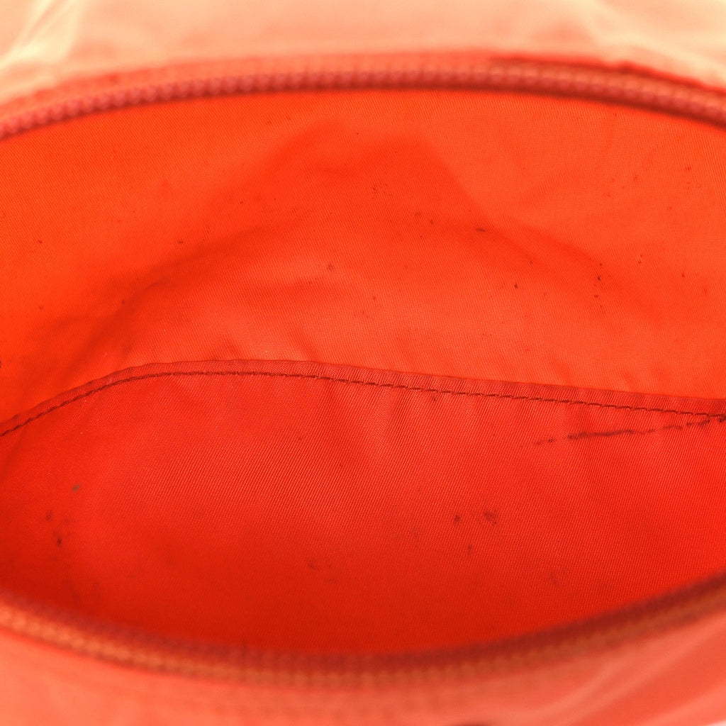Prada Nylon Vela Cosmetic Pouch Orange