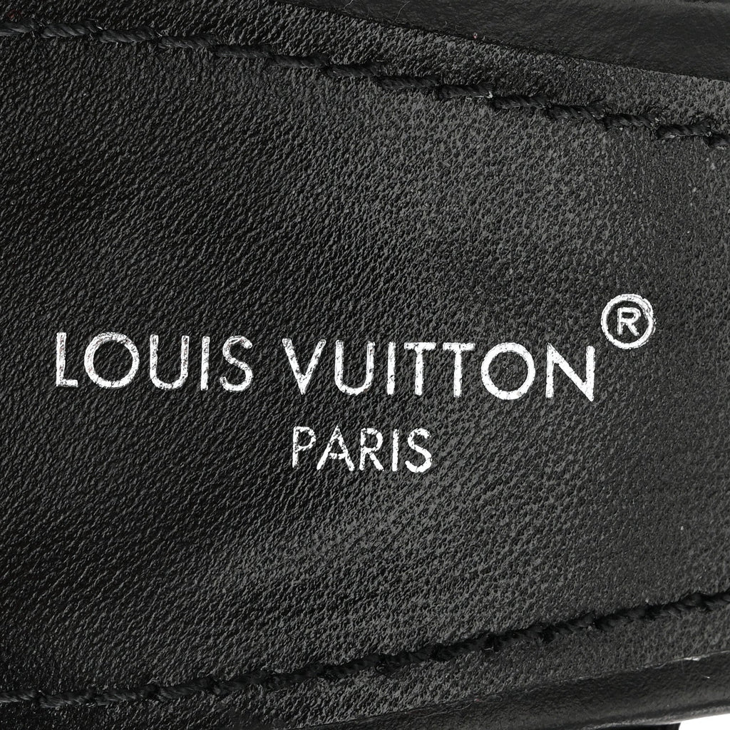 Louis Vuitton Calfskin Maya Platform Sandals 36.5 Black