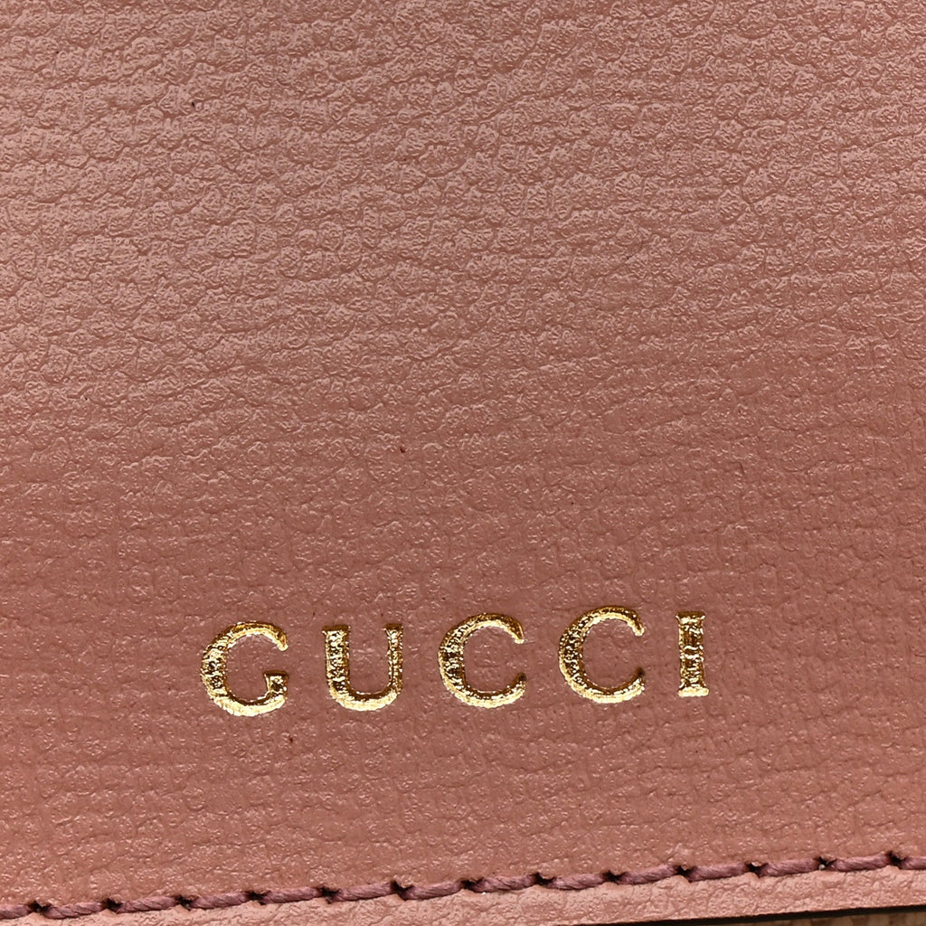 Gucci Azalea Calfskin Crystal GG Monogram Mini Horsebit 1955 Waist Bag Pink
