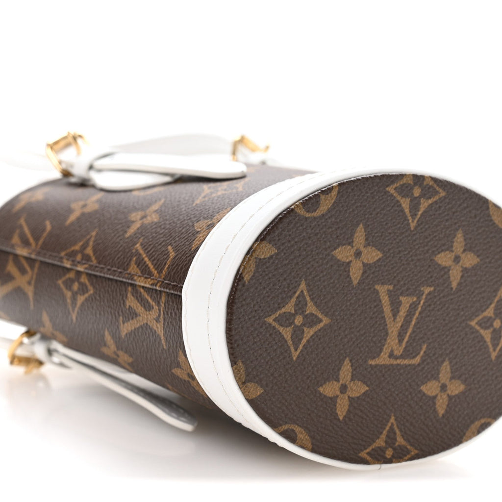 Louis Vuitton Monogram LV Match Nano Bucket Bag White