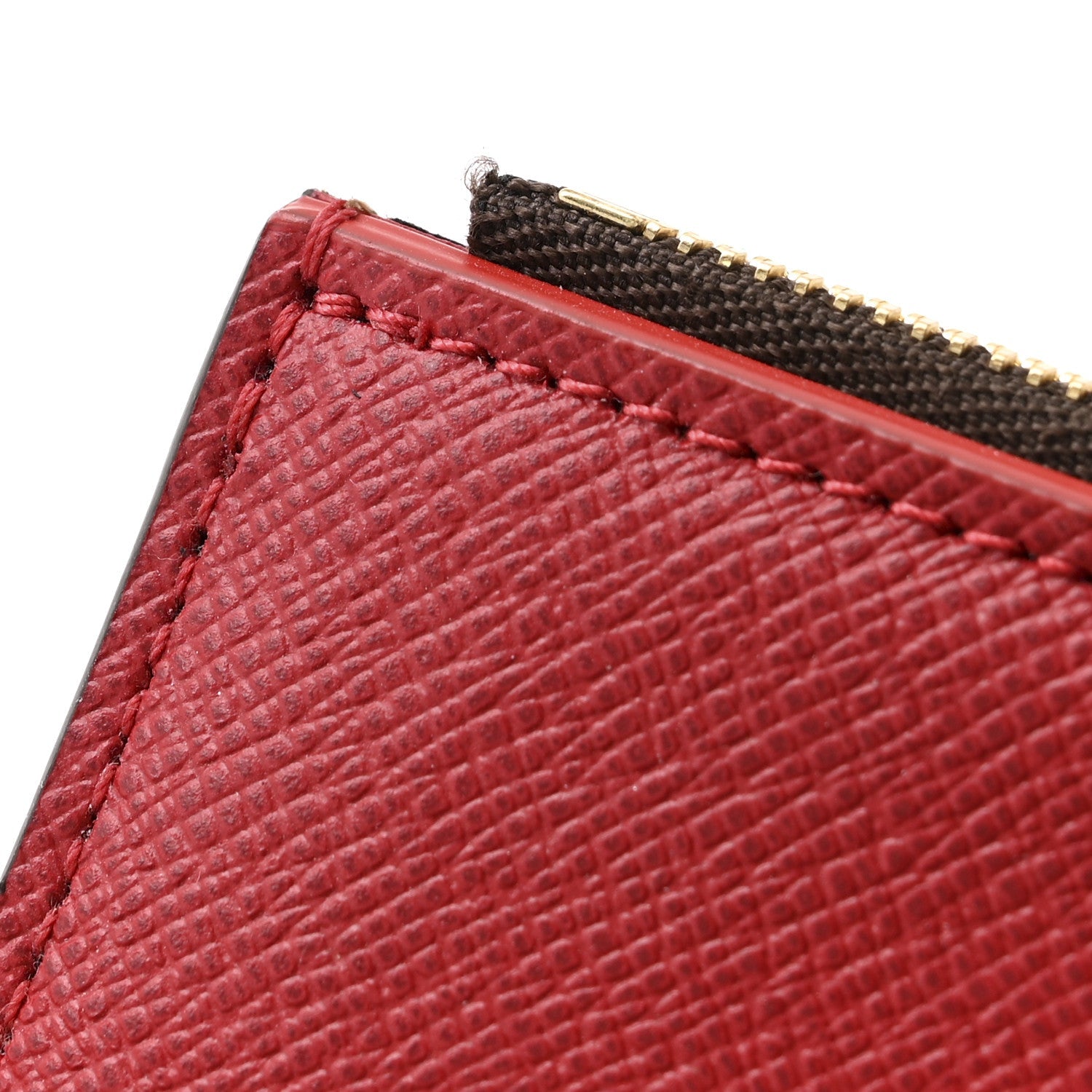 Louis Vuitton Damier Ebene Victorine Wallet Red