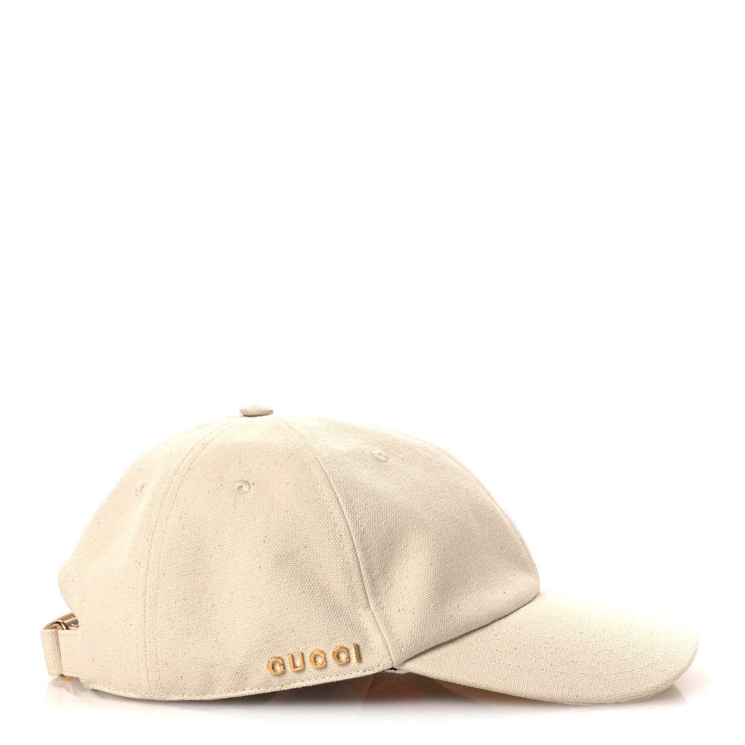 Gucci Cotton Logo Baseball Hat M Beige