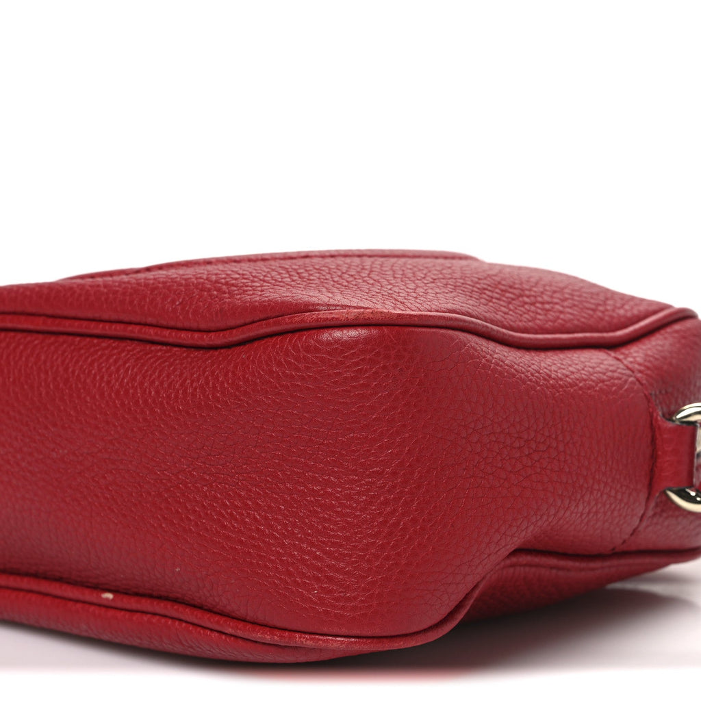 Gucci Pebbled Calfskin Small Soho Disco Bag Vibrant Red
