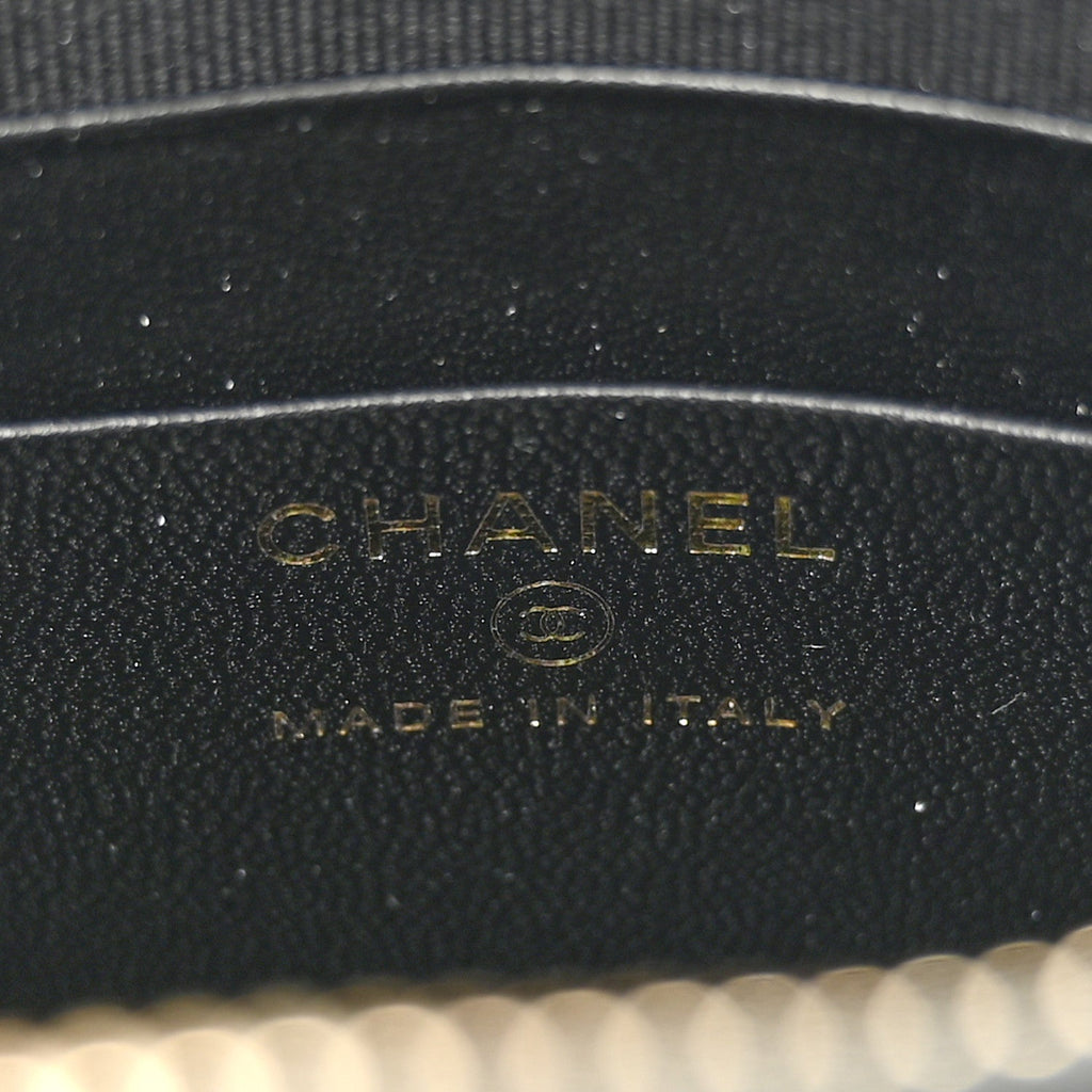 Chanel Tweed Quilted Mini Clutch With Chain  Black White