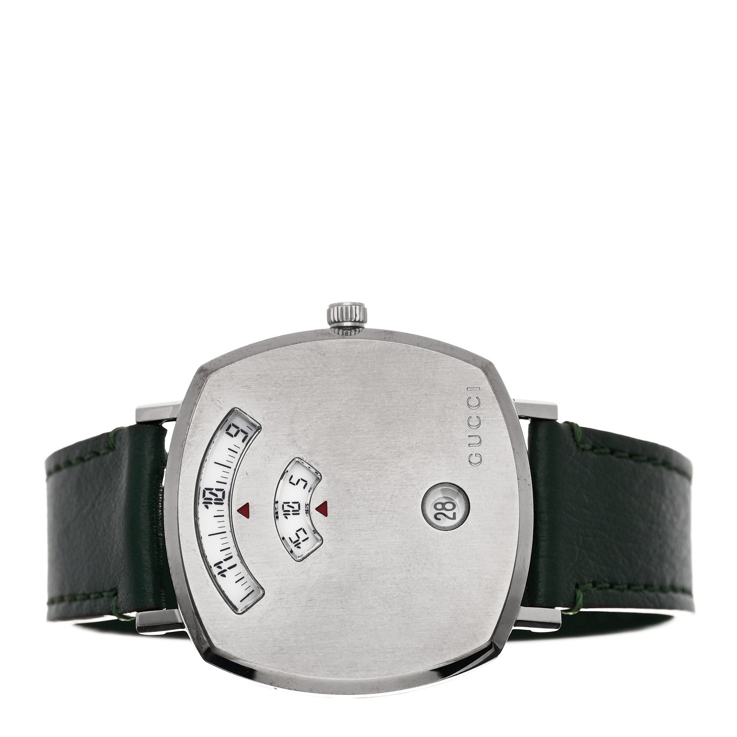 Gucci Stainless Steel Calfskin 35mm Grip Quartz Watch Green