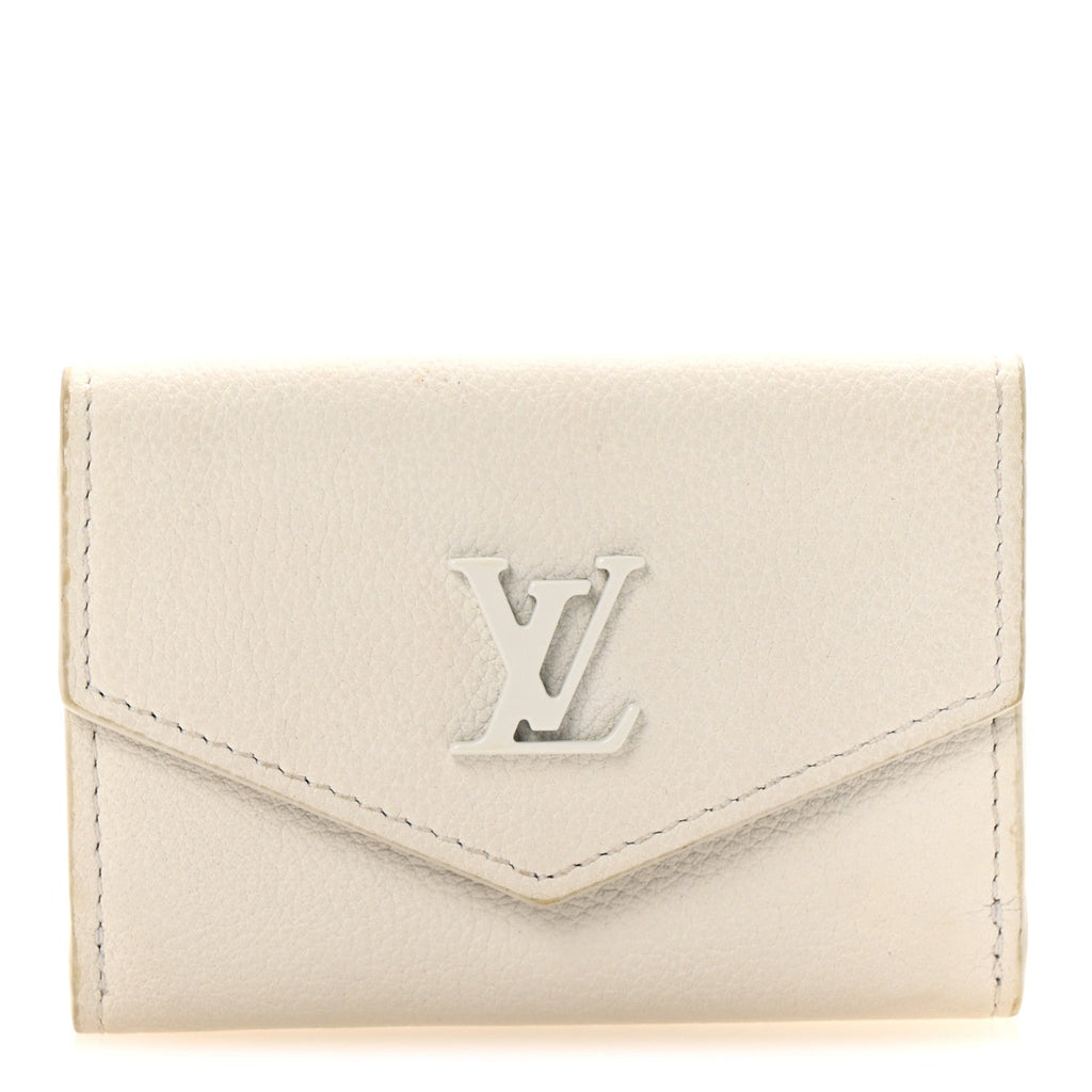 Louis Vuitton Calfskin Lockmini Wallet White