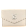 Louis Vuitton Calfskin Lockmini Wallet White