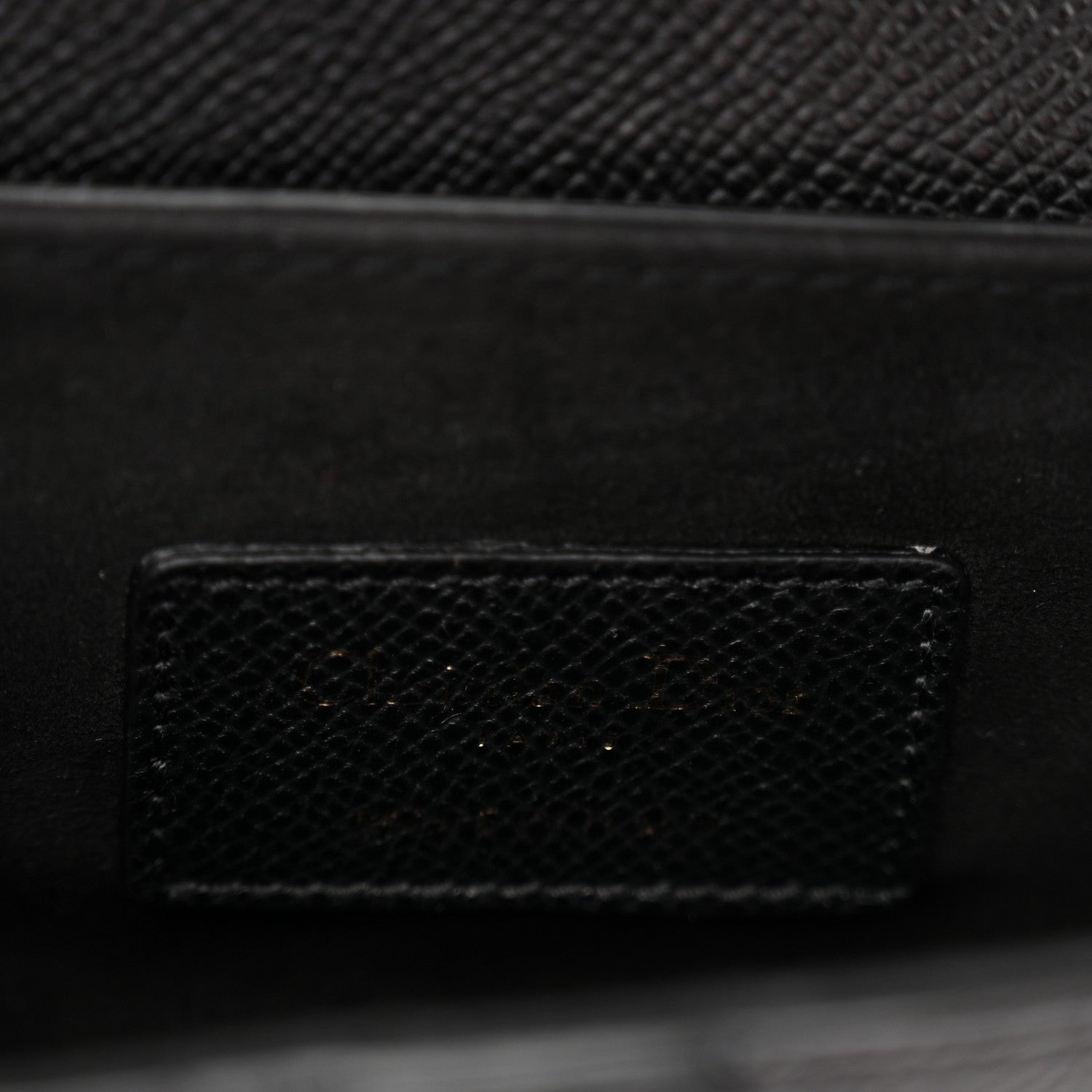 Christian Dior Grained Calfskin Mini Saddle Bag Black