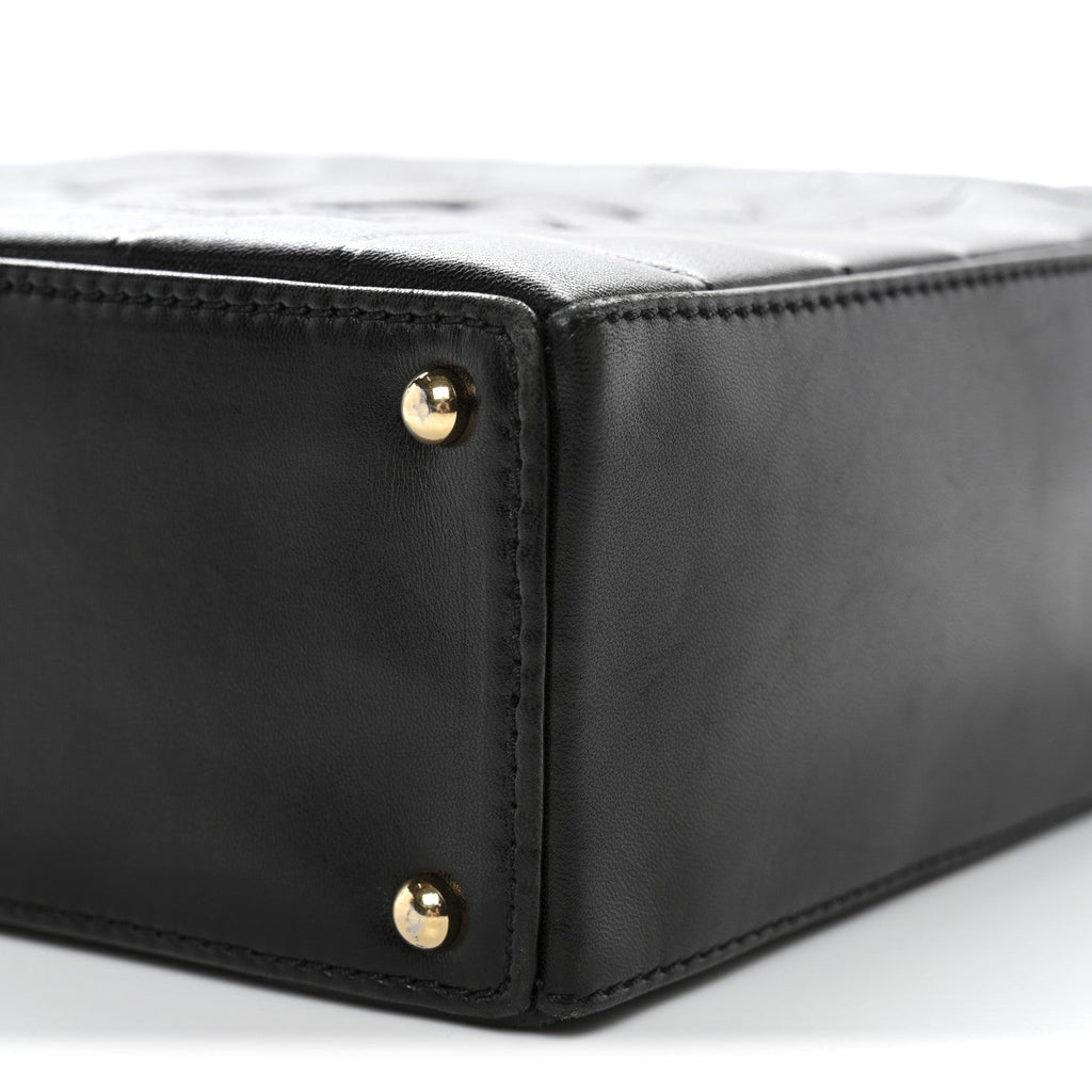 Chanel Lambskin Quilted Small Chocolate Bar Shoulder Bag Black