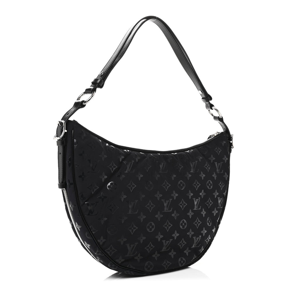 Louis Vuitton Nylon Monogram Loop Pocket Hobo Polar Night