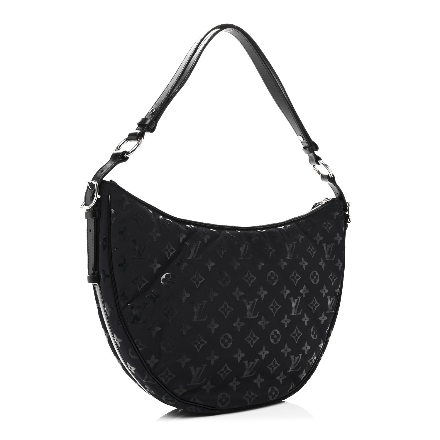 Louis Vuitton Nylon Monogram Loop Pocket Hobo Polar Night