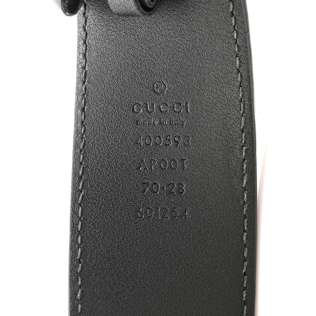 Gucci Calfskin Double G 40mm Belt 70 28 Black