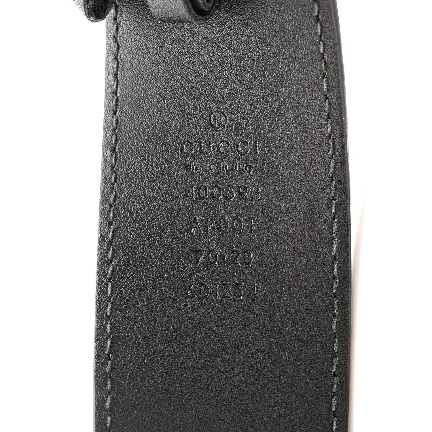 Gucci Calfskin Double G 40mm Belt 70 28 Black