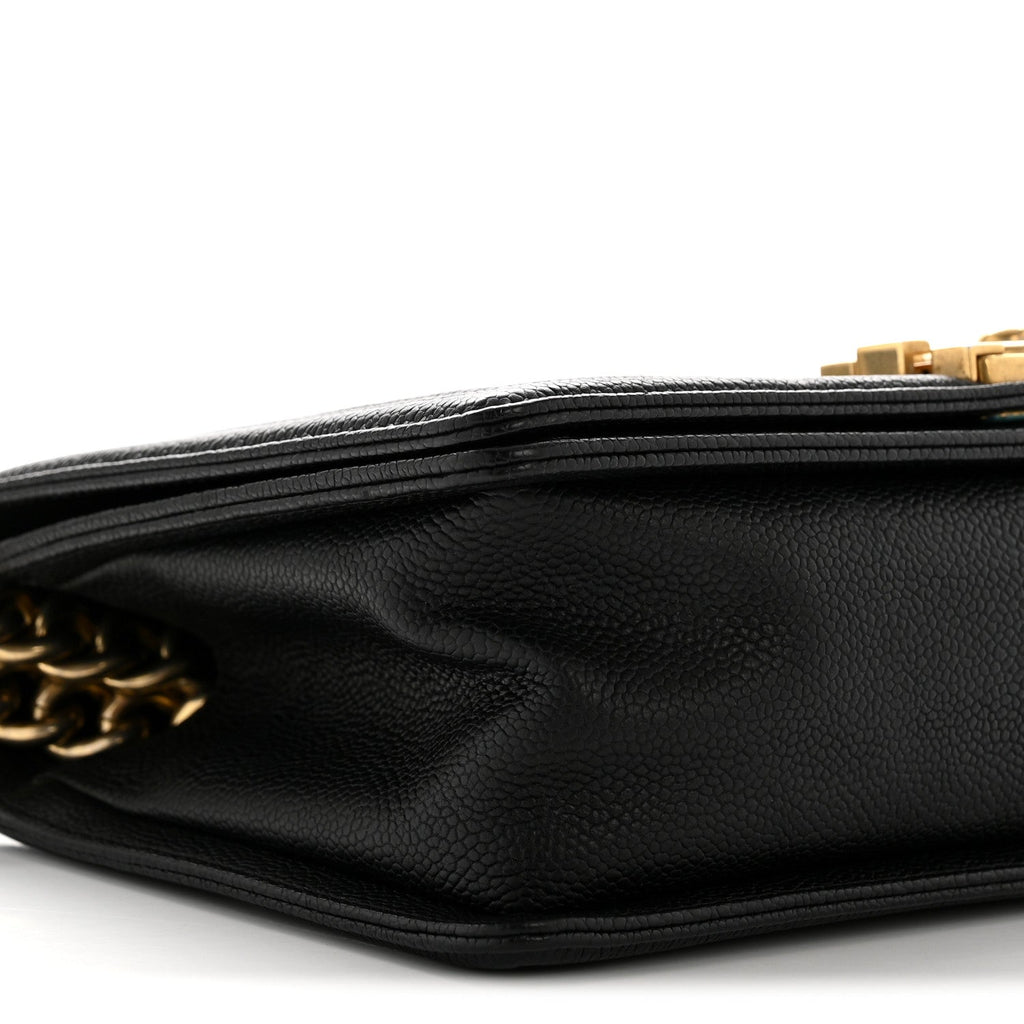 Chanel Caviar Quilted Medium Boy Flap Black