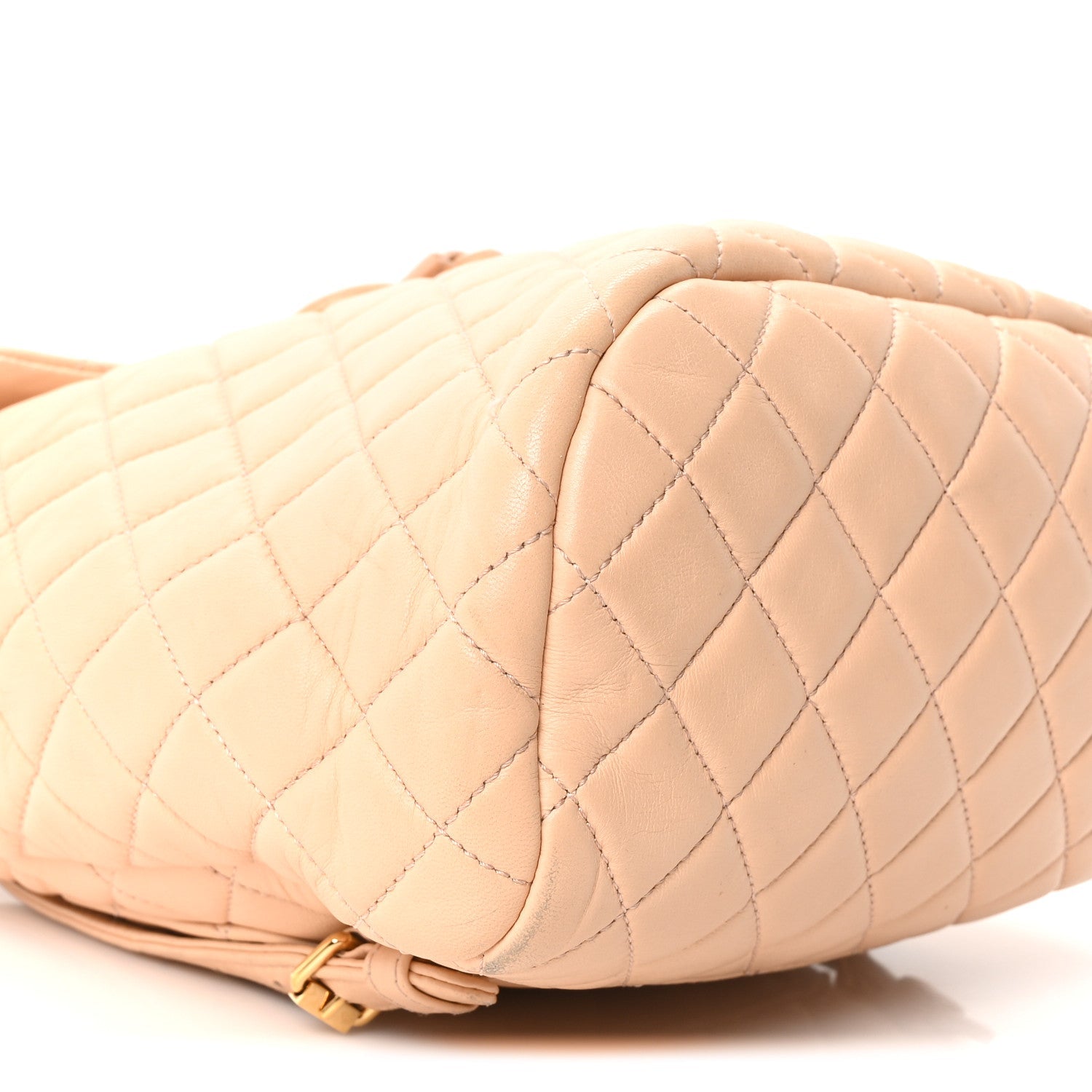 Chanel Calfskin Quilted Small Urban Spirit Backpack Beige