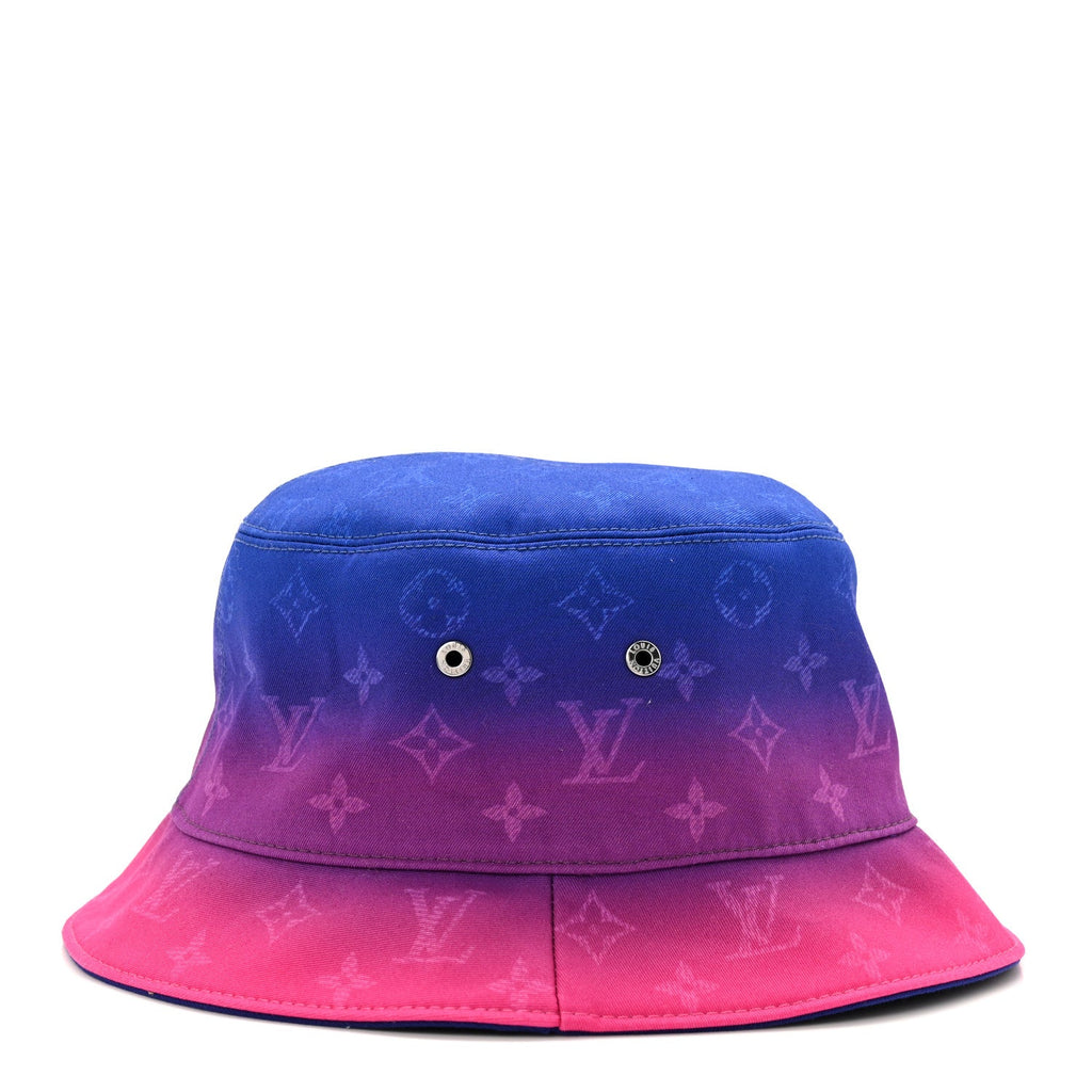 Louis Vuitton Monogram Illusion Reversible Bucket Hat M Pink Purple