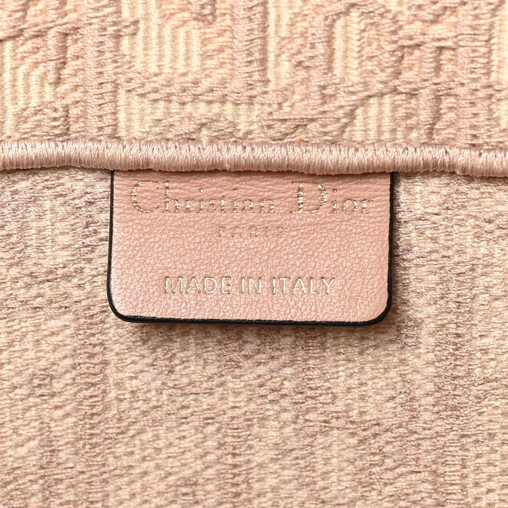Christian Dior Oblique Medium Book Tote Rose Des Vents