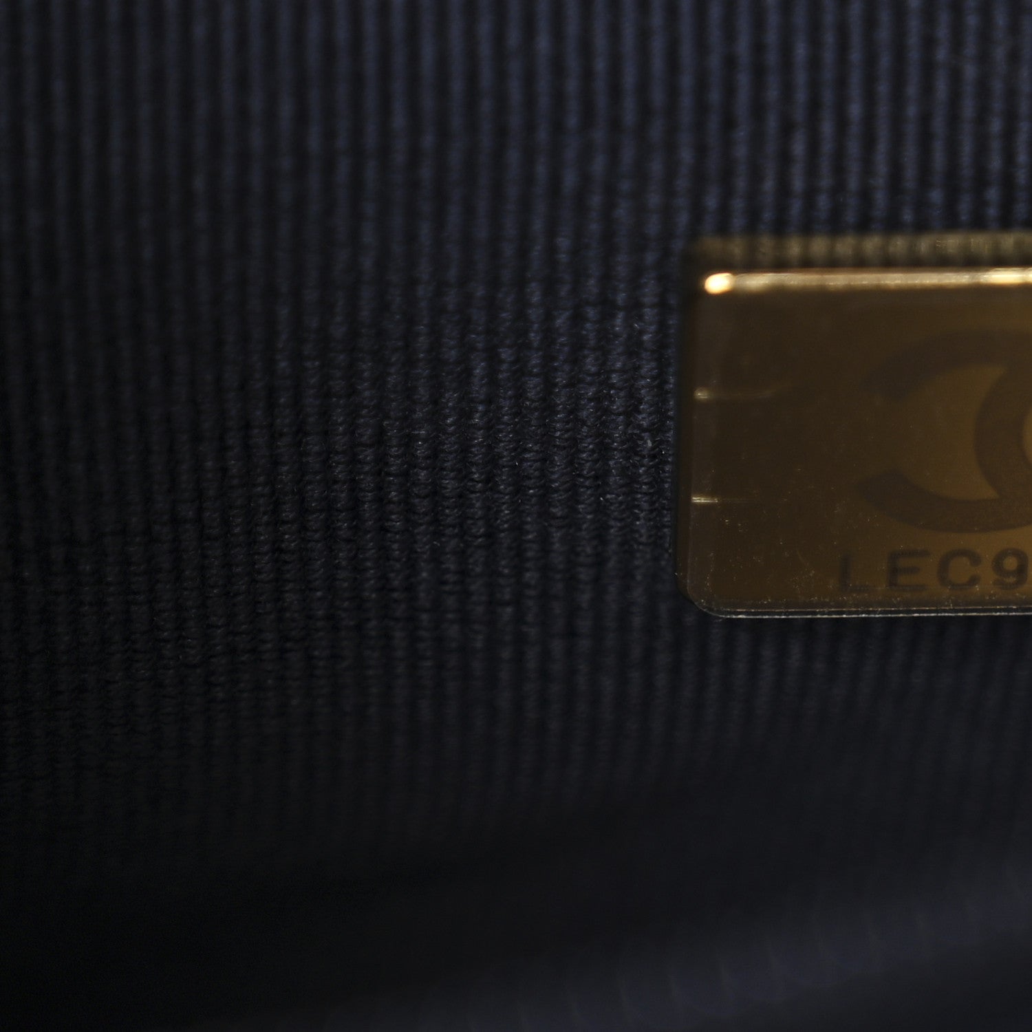 Chanel Velvet Quilted Nano Kelly Shopper Navy