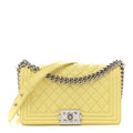 Chanel Caviar Quilted Medium Boy Flap Yellow