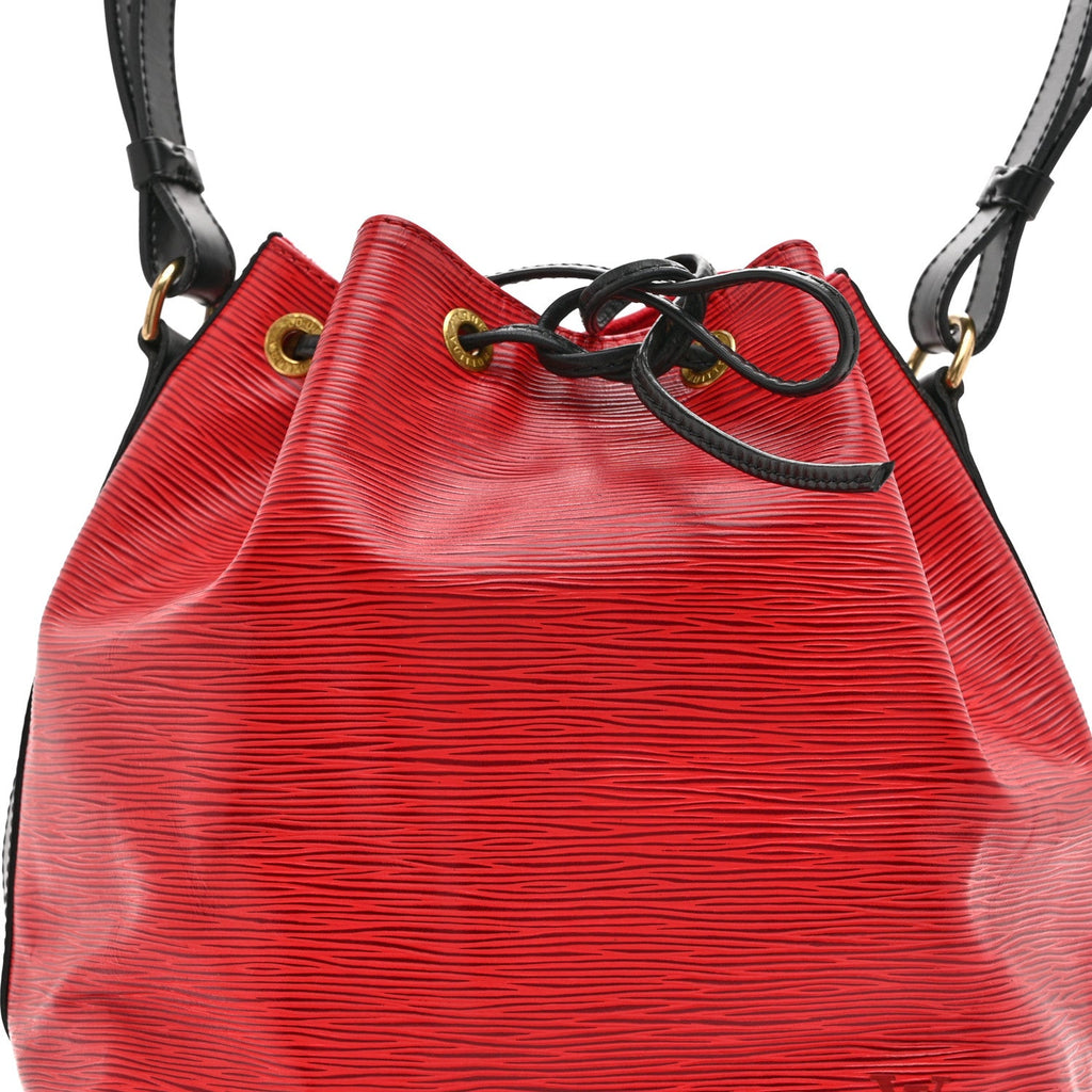 Louis Vuitton Epi Petit Noe Red Black
