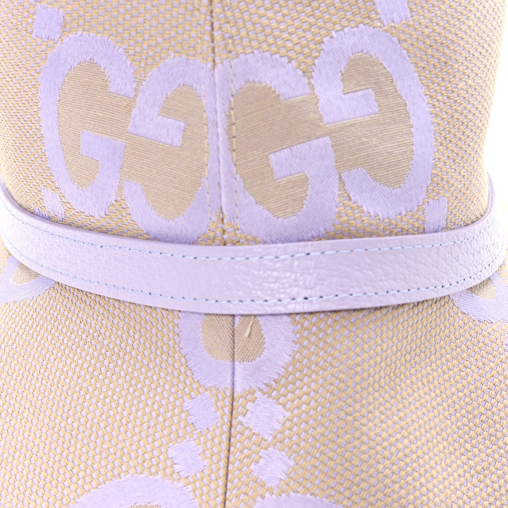 Gucci Monogram Jumbo GG Mosteria Bucket Hat L Beige Lapis