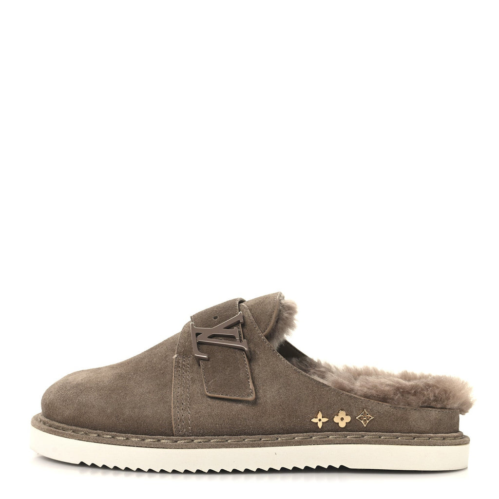 Louis Vuitton Monogram Fur LV Easy Mule 6 Brown